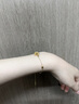 老鳳祥蓮花黃金手鏈女足金手串轉(zhuǎn)運珠七夕情人節(jié)禮物送女友老婆生日 【京速達(dá)】足金蓮花吊墜+贈925銀手鏈 曬單實拍圖