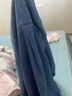 Olrain歐芮兒法式牛仔襯衫外套女秋季新款寬松慵懶休閑上衣 牛仔藍 S 曬單實(shí)拍圖