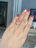 鑫萬?，F(xiàn)貨-鉑金鉆戒六爪求婚鉆石戒指訂婚女戒結(jié)婚GIA裸鉆送女友禮物 【GIA雙證】共50分D色VS1-3EX-N 曬單實拍圖