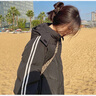 唐菓蜜羽絨棉服女中長(cháng)款2025秋冬新款韓版學(xué)生羽棉襖絨服百搭加厚棉衣女 黑色 M 曬單實(shí)拍圖