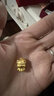 中國黃金3D硬金十二生肖系列黃金吊墜時(shí)尚足金掛墜送女友老婆生日禮物 生肖龍吊墜約2.4g 曬單實(shí)拍圖