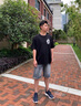 擇肯（ZEKEN）美式休閑牛仔短褲男士5分夏季新款寬松胖子潮流復古大碼彈力中褲 灰色 33碼 曬單實拍圖