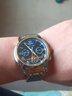 歐利時(shí)（OLEVS）瑞士認證品牌手表男機械表全自動(dòng)夜光防水男士手表多功能時(shí)尚男表 歐利時(shí)-6607-鋼帶間藍 曬單實(shí)拍圖