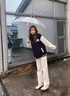 明月歸孕婦褲子不勒肚子夏秋季外穿皮筋松緊帶可調節顯瘦寬松休閑直筒褲 卡其色 XL碼120-135斤 曬單實(shí)拍圖