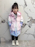 G.DUCK KIDS小黃鴨童裝女童羽絨服秋冬季卡通連帽愛莎羽絨服兒童襖子加厚保暖 愛莎粉 130碼建議120-130cm7-8歲cm 曬單實(shí)拍圖