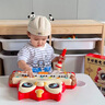 酷樂菲兒童電子琴玩具初學者可彈奏小鋼琴3-6歲寶寶2女孩圣誕節(jié)禮物 國潮舞獅電子琴(中國紅) 【USB沖/電池】雙供電+麥克風+小 曬單實拍圖