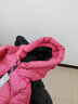 保姆鵝 兒童羽絨服長款巨厚高充絨防風(fēng)保暖中大童寶寶冬裝外套 石榴粉 120 曬單實(shí)拍圖