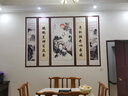鴻運(yùn)當(dāng)頭農(nóng)村客廳堂屋掛畫五聯(lián)國畫大堂大氣山水畫對聯(lián)字畫中堂畫 05款 松鶴延年（打印邊框） 寬265厘米X高180厘米 曬單實拍圖