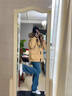 宏資琦羽絨棉服女中長款冬季2024新款大毛領棉衣外套女裝超厚工裝派克服 姜黃色帶毛領 S （建議85—110斤） 曬單實拍圖