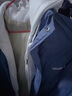 爵少    假兩件棉衣服男潮棉服冬季加厚新款2022潮牌潮流寬松百搭港風(fēng)休閑慵懶風(fēng)棉衣面包服外套 WT09 藍(lán)色 XL 曬單實(shí)拍圖
