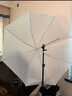 神牛33/40/43英寸攝影傘影室燈柔光傘直射柔和光線(xiàn)白色影樓傘影棚附件 43寸108cm柔光傘+燈座+燈架 曬單實(shí)拍圖