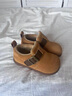 泰蘭尼斯冬季新款女童靴子加絨保暖真皮童靴輕便防滑軟底學(xué)步皮靴 黃色 加絨 25 內長(cháng)16cm 適合腳長(cháng)14.3~14.7 曬單實(shí)拍圖
