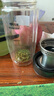 萬(wàn)象（WANXIANG）雙層玻璃杯商務(wù)辦公室隔熱帶過(guò)濾網(wǎng)茶水分離杯創(chuàng  )意車(chē)載泡茶水杯男 V195L-酒紅色350ml 曬單實(shí)拍圖