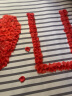 梦桥 红色仿真玫瑰花瓣婚房布置表白求婚情人节生日礼物1000片 实拍图