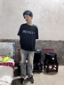 衣然呈品美式復(fù)古水洗磨破牛仔褲男春秋新款潮流高街寬松直筒休閑長(zhǎng)褲子男 藍(lán)色 M【建議95-110斤】 曬單實(shí)拍圖
