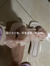 細細條（XIXITIAO）沙灘拖鞋女夏季外穿防滑平底仙女風(fēng)網(wǎng)紗蝴蝶結度假涼拖鞋 曬單實(shí)拍圖
