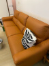 顾家家居（KUKA ）科技布沙发 双层扶手靠背意式小户型客厅3016＆2175 旭日橙（3016）三人位 实拍图