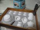 衡儒羊脂玉功夫茶具套裝家用德化白瓷蓋碗泡茶杯茶壺辦公室會(huì )客廳  羊脂玉側把壺16件大套裝 曬單實(shí)拍圖