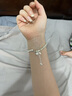 千足尹足銀999花間意半鐲銀手鐲女鈴蘭花時(shí)尚簡(jiǎn)約串珠手鏈七夕禮物女 半鐲鈴蘭花珍珠如意手鏈可調節款 曬單實(shí)拍圖