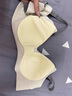 莫代爾提拉無痕內(nèi)衣女小胸聚攏收副乳防下垂顯大無鋼圈軟支撐運(yùn)動文胸罩 花灰色 M 80-100斤34/75AB32/70ABC 曬單實拍圖