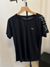 安踏速干運動(dòng)套裝羽毛球瑜伽服女士夏季透氣短褲短袖T恤跑步跳操衣服 【速干套裝】基礎黑-6 M/165 曬單實(shí)拍圖