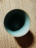 凝雅 正品汝窯功夫茶具品茗茶杯 北宋開片汝瓷創(chuàng)意大號(hào)單杯陶瓷辦公家用 魯班杯天青（約100ml） 曬單實(shí)拍圖