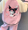 G.duck女童庫洛米棒球服套裝春裝兒童韓版卡通運動(dòng)裝寶寶洋氣休閑三件套 粉色庫洛米兩件套 110 cm 曬單實(shí)拍圖