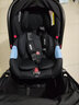 YOUBI嬰兒提籃式兒童安全座椅寶寶便攜式汽車(chē)安全手提籃座椅 冬夏黑推車(chē)+提籃座椅+適配器 曬單實(shí)拍圖