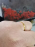 周大福母亲节礼物 婚嫁素圈黄金戒指(工费120) 21号 约2.1g EOF1 实拍图
