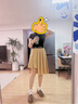 moussy 女裝新款非正式學(xué)院風(fēng)不對(duì)稱(chēng)下擺半身裙028GAZ30-6020 070米色 M 00002 曬單實(shí)拍圖