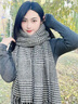 締晶圍巾女士秋冬季披肩圍脖禮盒生日禮物送女朋友老婆高級小眾實用 W0022千鳥格子圍巾-黑色 曬單實拍圖