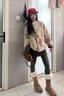 燦圖灰色毛呢半身裙女裝春秋性感純欲辣妹小個子高腰顯瘦a字包臀短裙 灰色 M 曬單實拍圖