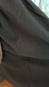 茵曼（INMAN）【曠野美拉德】氣質(zhì)通勤高腰壓褶半身裙2025春女裝新款顯瘦A字裙 貴族灰 M 曬單實(shí)拍圖