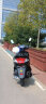 OUIO125cc摩托车踏板车燃油助力女式踏板代步车外卖车国四电喷可上牌 白色超级鹰经济型机械版 实拍图