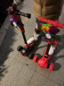 斯威（SWAY） 滑板车儿童 2-3-6-10-15岁宝宝大童滑滑车闪光轮折叠小孩踏板车 骑士黑-加宽闪光轮【头盔护具】 实拍图