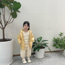 幼歌（YOUGE）嬰兒冬季親輕鴨中長款卡通立體連帽90白鴨絨加厚羽絨服 黃色鴨鴨 90 cm 曬單實(shí)拍圖