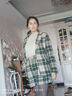 啄木鳥(niǎo)（TUCANO）格子毛呢西裝外套短褲兩件套女2025春季新款小個(gè)子時(shí)尚小香風(fēng)套裝 綠色 L (建議105-115斤 高品質(zhì)) 曬單實(shí)拍圖