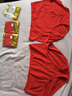 糖雅詩(shī)（Tangyashi）大碼女士?jì)妊澟兠薷哐置妹脙妊澟謒m全棉底檔加肥加大號短褲頭 3264【4條】4條大紅 5XL(165-185斤) 曬單實(shí)拍圖