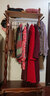 卡拉圣帝實(shí)木歐式描金描銀衣帽架落地臥室客廳掛衣架家用歐式實(shí)木收納架 銀桿描金紅棕色帶腰鉤80厘米 曬單實(shí)拍圖