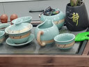 瓷牌茗茶具 功夫茶具套裝流水茶盤(pán)茶臺陶瓷茶壺茶杯全自動(dòng)燒水器教師節禮物 哥窯竹韻大套裝+禪靜流水茶盤(pán) 曬單實(shí)拍圖