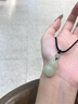 中國黃金（CHINA GOLD）和田玉吊墜葫蘆玉石項鏈男女款情人節實(shí)用生日禮物送媽媽老婆實(shí)用 今/次日達*和田玉葫蘆項鏈【玉珠+黑繩】 曬單實(shí)拍圖