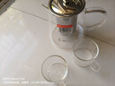富光玻璃花茶壺耐熱泡茶壺帶過濾網(wǎng)家用茶水分離茶具套裝飄逸杯燒水壺 泡茶壺850ml+2杯 曬單實拍圖