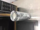 水宜生雙層隔熱玻璃杯男士商務辦公水杯車載便攜透明水晶茶杯 【雙層防燙純鈦水晶杯】大號380m 曬單實拍圖
