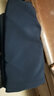 加肥加大碼胖妹妹女士正裝西裝套裝西裝外套女大碼女裝胖MM藏青喇叭褲西服職業(yè)套裝 藏青色(西裝+喇叭褲) 5XL 曬單實拍圖