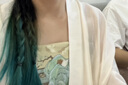 織造司青山行原創(chuàng)唐制漢服漢元素吊帶連衣裙對(duì)襟外衫兩件套裙裝夏連衣裙 兩件套 S 曬單實(shí)拍圖