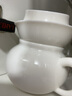 樂敘 羊脂玉公道杯加茶漏陶瓷把手分茶杯勻杯德化陶瓷白瓷分茶器大號(hào)大容量 羊脂玉把手公道杯+茶漏組合 曬單實(shí)拍圖