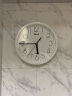 天王星（Telesonic）挂钟 创意时尚客厅简约石英钟白时钟挂表装饰圆形现代钟表8951A 实拍图