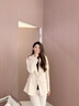 FASLOV夏季高端小西裝套裝女新款休閑氣質(zhì)主持人正裝職業(yè)女神范西服外套 杏色套裝 L 曬單實(shí)拍圖