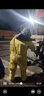 運安晟 防腐蝕耐酸堿工作服 防護衣 實(shí)驗室?；坊瘜W(xué)防護服連體防化服防酸 黃色（增強型化學(xué)防護服）送護目鏡 XXL 曬單實(shí)拍圖