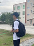 回力韓版書包女原宿百搭大學(xué)生初中高中生雙肩包簡約森系時尚電腦背包 白色+沖天鴨掛件 曬單實拍圖